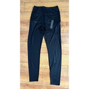 Tahari Sport Black Animal Print Leggings NWT Women's Size Small